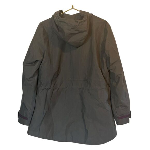 Giacca Olive Hooded Utility Parka Jacket XL Gorpcore Quiet Luxury Fall Layering - Picture 3 of 16